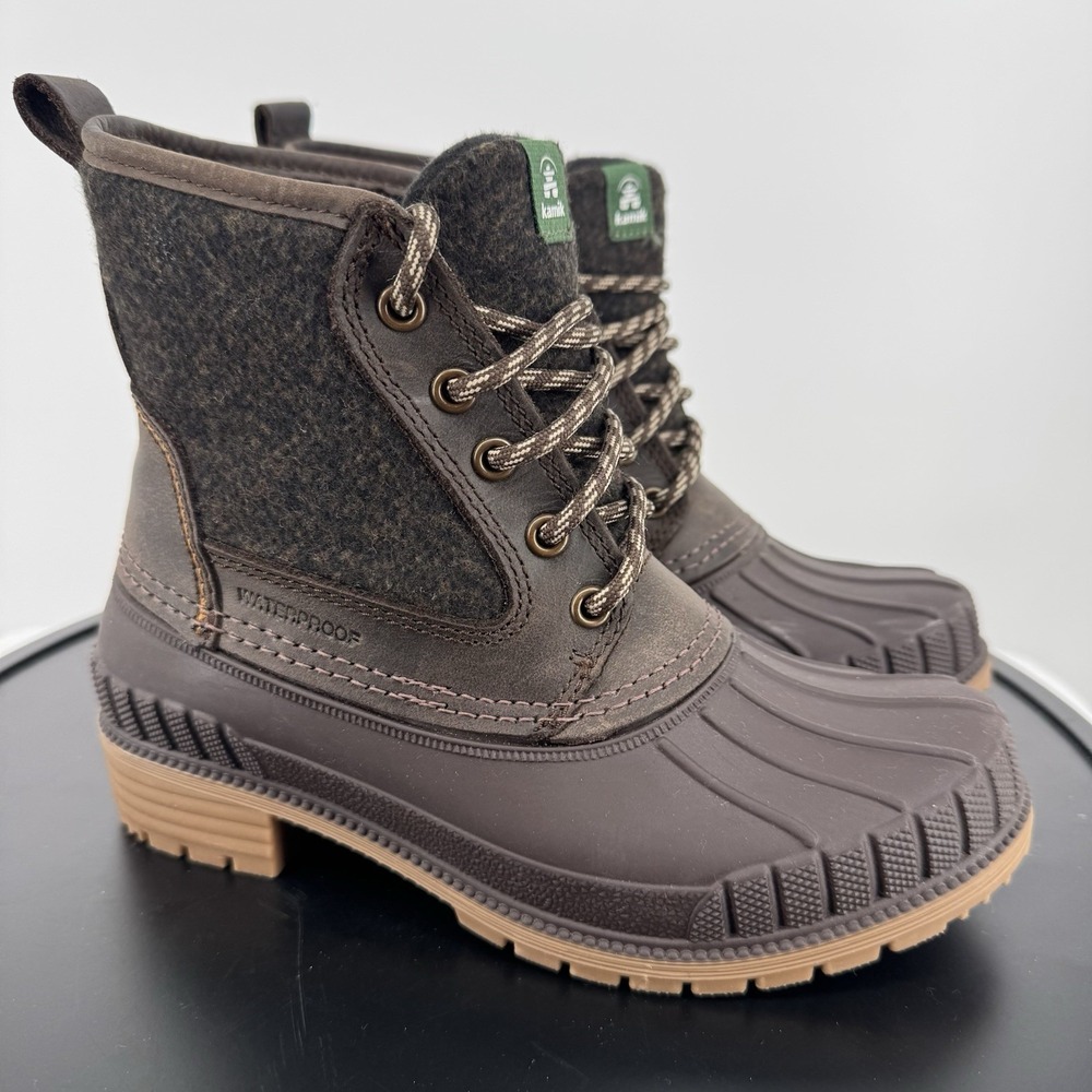 Kamik‎ Women's Sz 5 Sienna 3 Mid Waterproof Winter Boot Brown NWOB